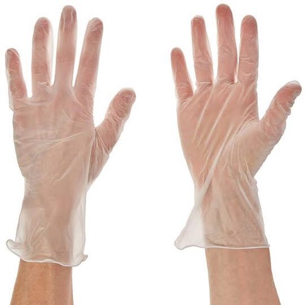 

100pcs disposable vinyl gloves latex powder-non sterile clear gloves for cleaning, mechanics, automotive, industrial, food handling
