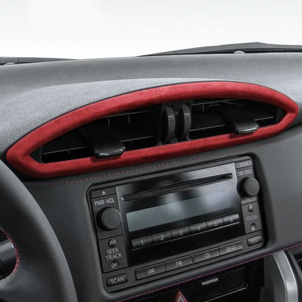 

alcantara wrap car central control air outlet panel frame abs cover auto sticker for subaru brz toyota 86 2013-2020 accessories