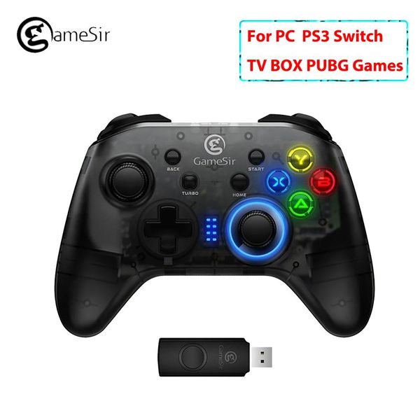 

cgjxsoriginal gamesir t4 2 .4g wireless /wired gamepad pubg games controller joystick for windows pc switch ps3 tv box smartphones t191227