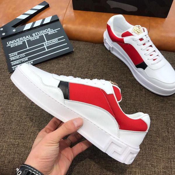 

2021i custom men 's england shoes ,fashion white shoes ,wild shoes ,comfortable and breathable sneakers :original box packaging :38 -4, Black
