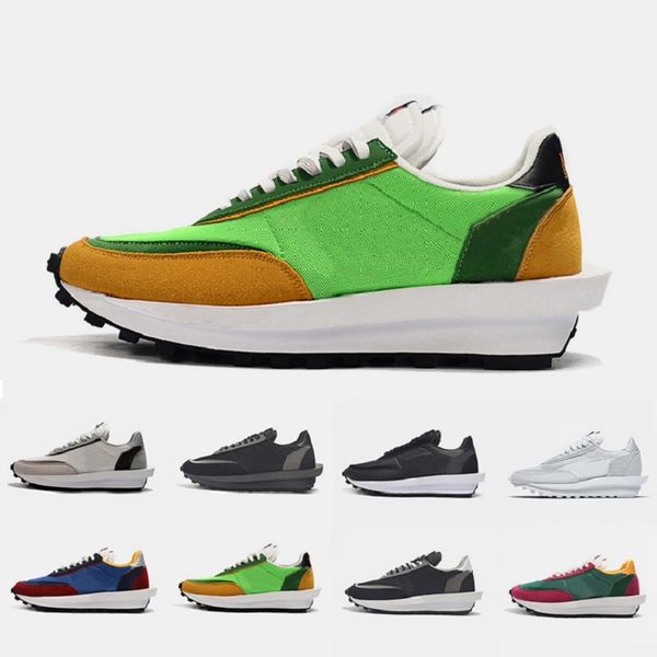 

nyc pigeon x ldv waffle daybreak trainers mens running shoes black grey white nylon green gusto wolf grey women men sports sneakersus5.5-11