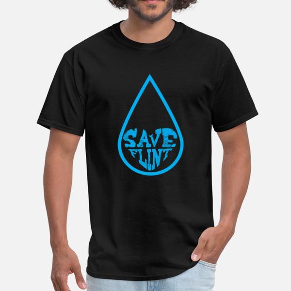

save flint michigan water crisis environment t shirt men designing short sleeve s-xxxl unique graphic breathable spring autumn shirt