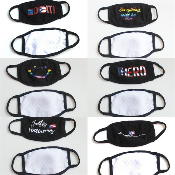 

hero heart mascherine we can do it cotton black mouth face masks washable fashion reusable respirator ladies kids dustproof 2 4jt c2