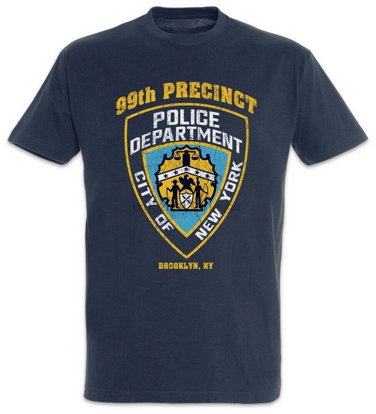 

badge 99th precinct t-shirt brooklyn fun jake peralta badge symbol 99 nine-nine cotton tee shirt custom screen printed