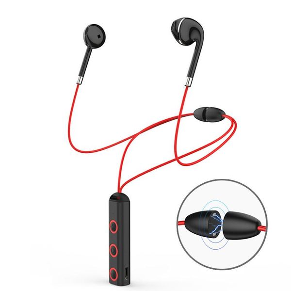 

cgjxsnew bt313 magnetic bluetooth headset earphone sport running headphone bluetooth earpiece with mic stereo earbuds for all phone