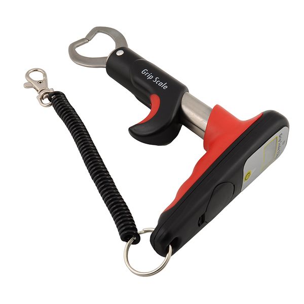 

gun-style fishing grip with 25kg(55lb) digital scale fishing lip grip 16cm(6.3") portable fish control tool grabber ing