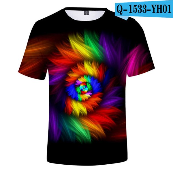 

3d tie dye flashbacks boys girls colorful psychedelic printed 3d print shirts aesthetic harajuku comics men clothing