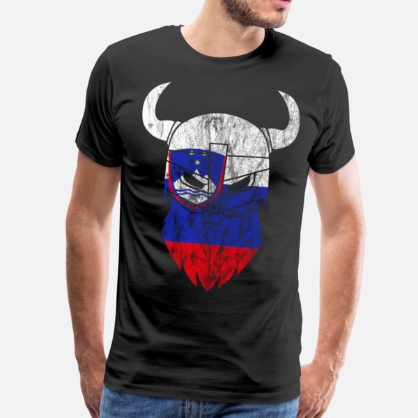 

slovenia viking flag t shirt men designing cotton crew neck anti-wrinkle new style summer novelty shirt