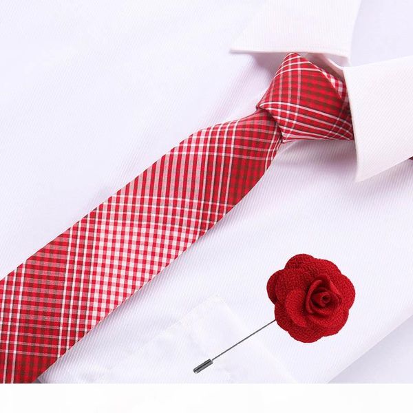 

luxury 6.5 cm necktie narrow cotton ties for men formal dress wedding corbatas party gravatas necktie men's classsic tie, Blue;purple