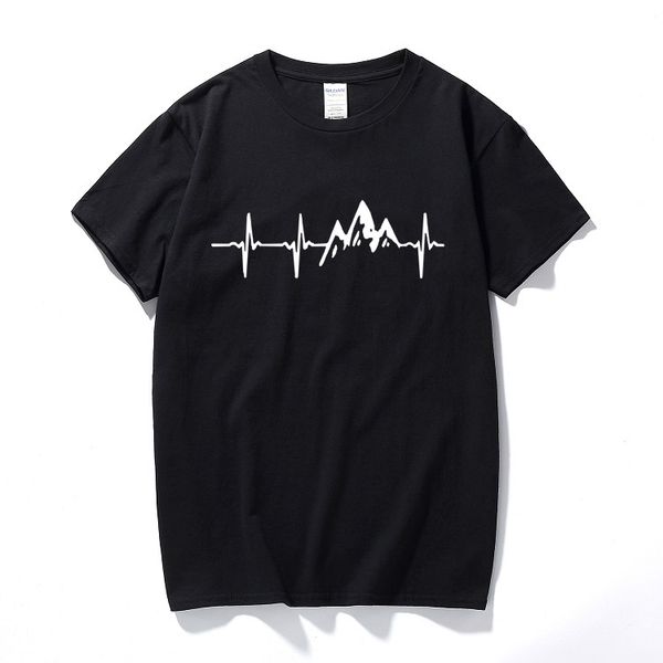 

vhorz mountain heartbeat t-shirt fashion funny birthday 100% cotton short sleeves t shirts causal o-neck tees hip hop