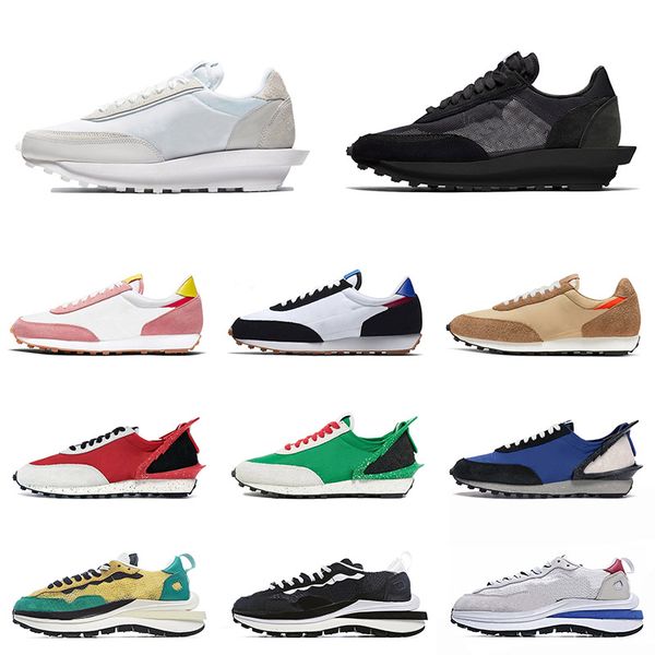 

nylon white 2020 new sacais x ldv ld waffle men running shoes triple black white sneakers neptune green pure platinum pegasus sport trainers, White;red