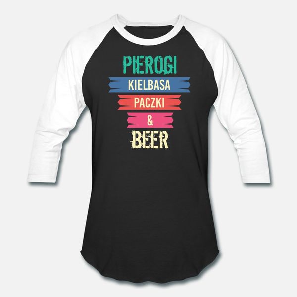 

funny polish pierogi kielbasa paczki & beer t shirt men designing tee shirt plus size 3xl outfit fit funny summer style novelty shirt
