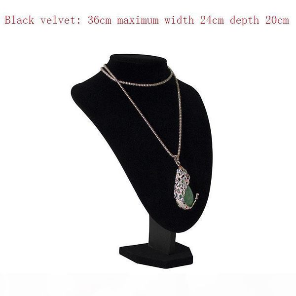 

jewelry display frame black velvet plus cotton necklace model neck portrait frame jewelry display props pendant jewelry display frame 3 colo