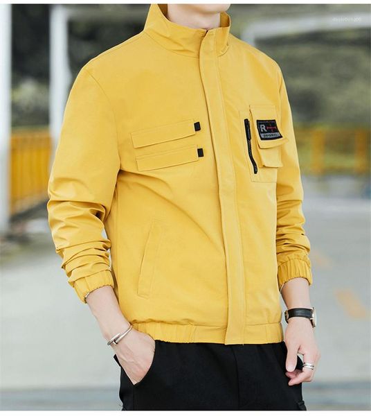 

пальто мужские stand воротник куртки весна лоскутная casual zipper дизайнерские куртки с карманом hommes с длинным рукавом, Black;brown