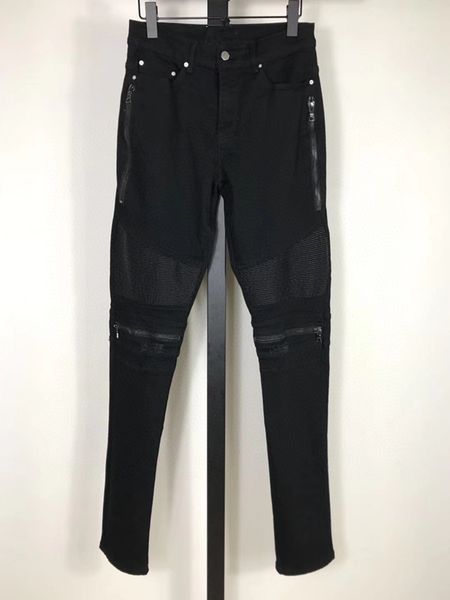 

mens designer jeans classic vintage trousers cowboy famous brand zipper designer hip hop denim us size 28-36, Blue