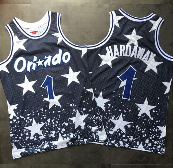 

орландо magics men хардуэй 4-сити nba баскетбол джерси, Black