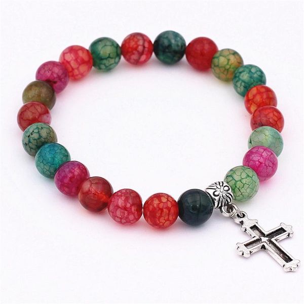 

charm bracelets dgw cross bracelet men unique charms jewelry made beads men's luxury stone vintage zinc alloy lovers' all compatib, Golden;silver