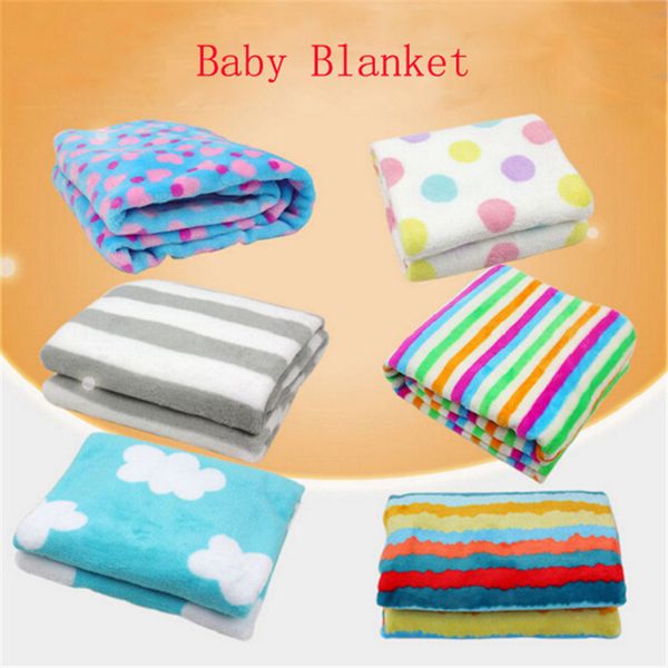 

baby blanket new brand thicken double layer coral fleece infant swaddle envelope stroller wrap for newborn baby bedding blankets