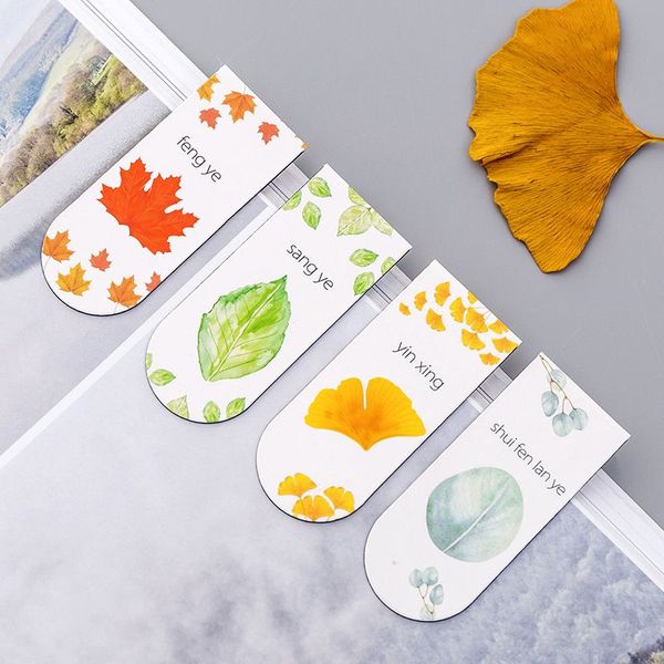 

bookmark autumn leaf simple plant magnet paper clip school office supply escolar papelaria gift stationery