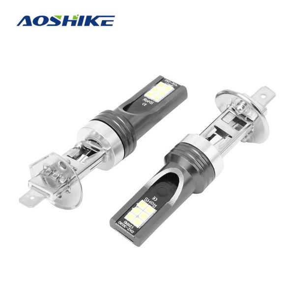 

aoshike 12v 24 v cob led motorcycle headlight car led headlight h1 h4 h7 h11 motorcycle bulb 6000k spotlight