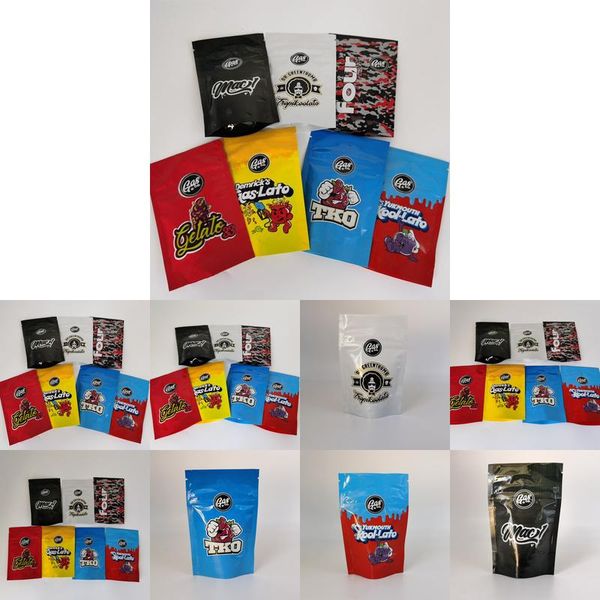 

2020 sour gushers exotic mylar bag infused smell proof dustproof 500mg medibles edibles zipper pouch for tobacco dry herb flower