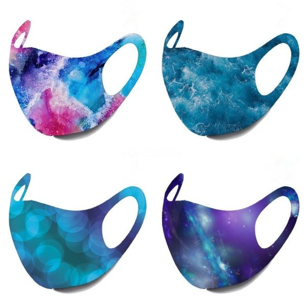 

designer printed women silk magic skull scarf face mask 14 styles chiffon handkerchief outdoor windproof half face dust-proof sunshade ma#74