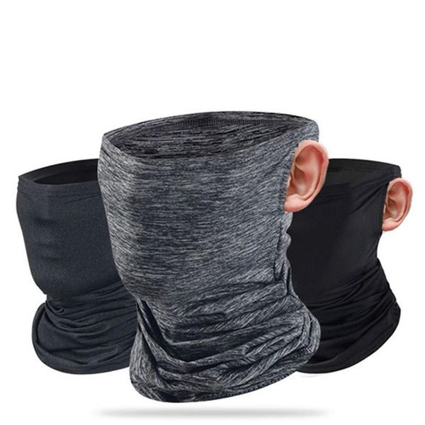 

ice silk headband multifunctional outdoor riding mask summer sunscreen dust proof magic scarf universal neckerchief iia207, Blue;black