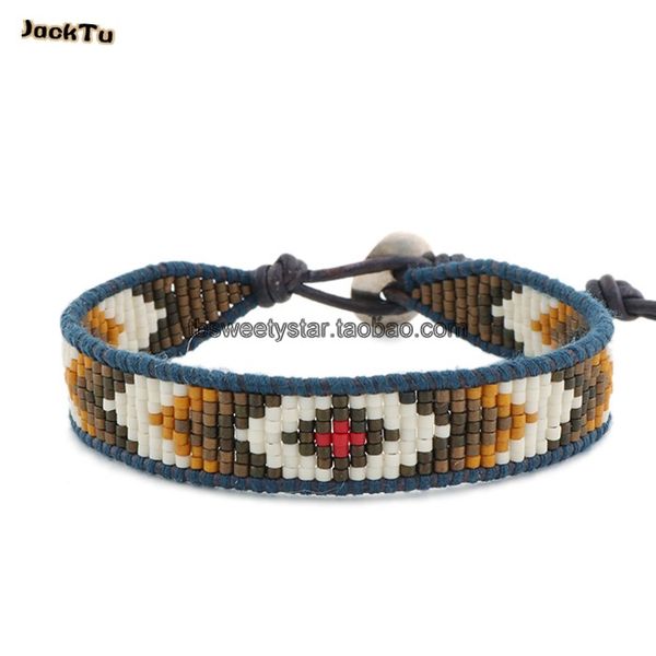 

tennis black series seed beads japan style bracelet, Golden;silver