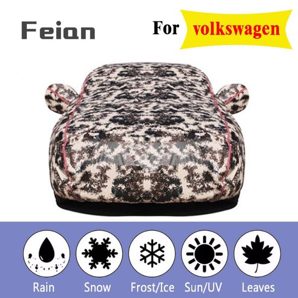 

car covers oxford cloth waterproof car clothe with side door four seasons reflective strips cover hatchback sedan suv for vw