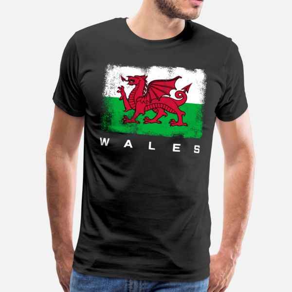 

wales souvenir jersey t shirt men printed short sleeve round collar novelty gift comical summer style letters shirt