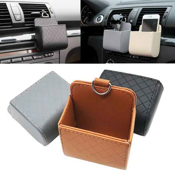 

multipurpose car storage bag mobile phone holder storage bag organizer glasses auto interior accessories pu leather