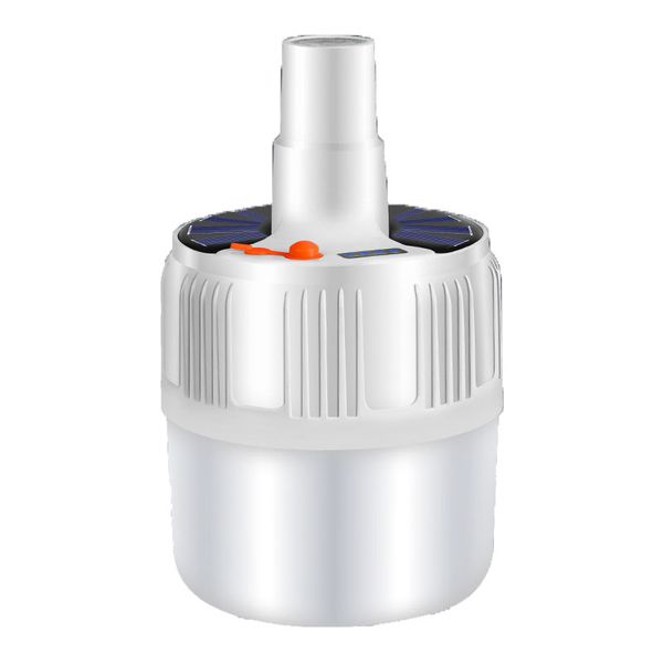

100w/80w rechargeable led bulb lamp solar charge portable emergency night market light outdoor camping home emergency light #