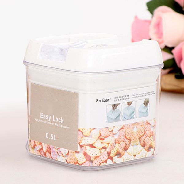 

with lid multifunction food storage container transparent airtight box rice home