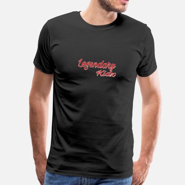 

red legendary kidz t shirt men interesting cotton round collar novelty interesting fashion summer novelty