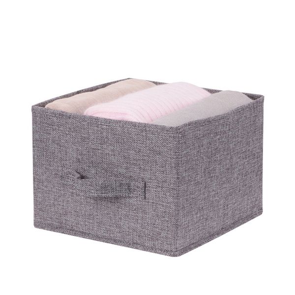 

storage box pp board waterproof clothes organizer cotton linen closet washable