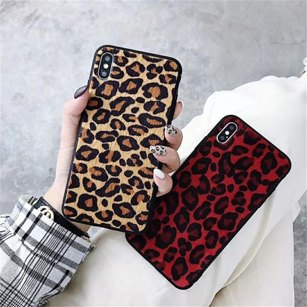 

cgjxsfashion leopard plush phone case for iphone x 7 8 6 6s plus ultra thin soft tpu silicone cover for iphone xs max xr case