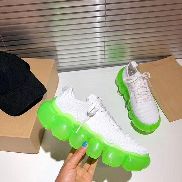 

2020 new japanese designer shoes fashion net red jelly air cushion socks casual shoes classic thick bottom street trendy shoes 50135, Black