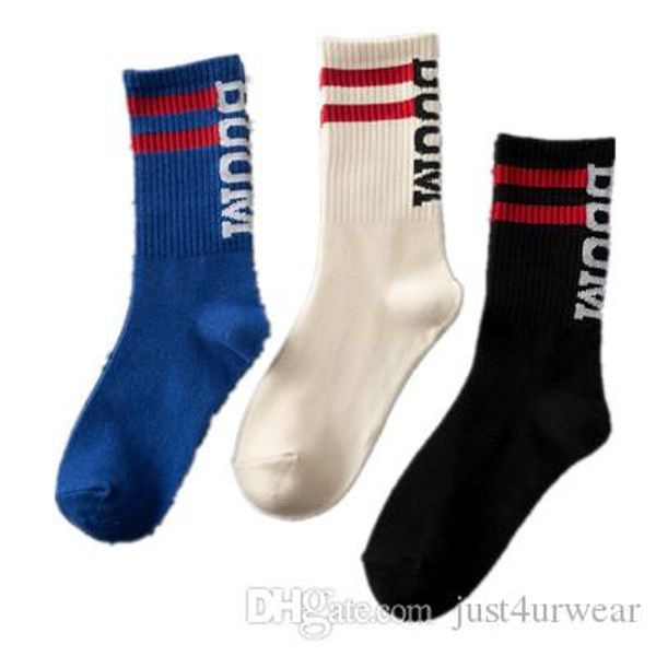 

mens ins sell letter print socks striped fashion seasons socks hip hop street male socks, Black
