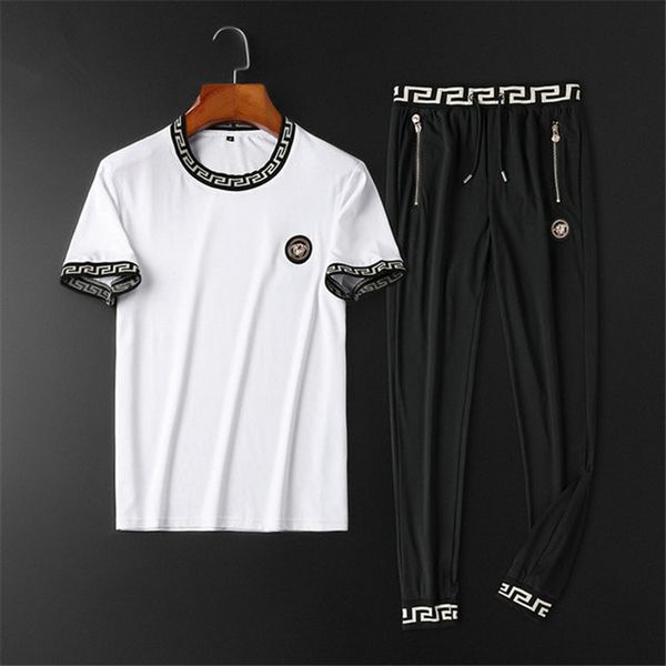 

20 new fashion men's jogging suit north sweat shirt pants sportswear comfortable style black and white printed letters slim fit casual, Gray