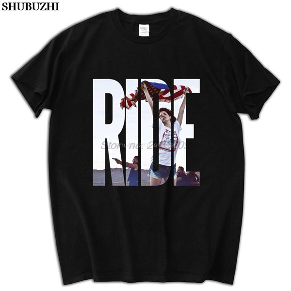 

lana del rey thunder and elder sister ride cotton round collar with short sleeves t-shirt men tees sbz5626