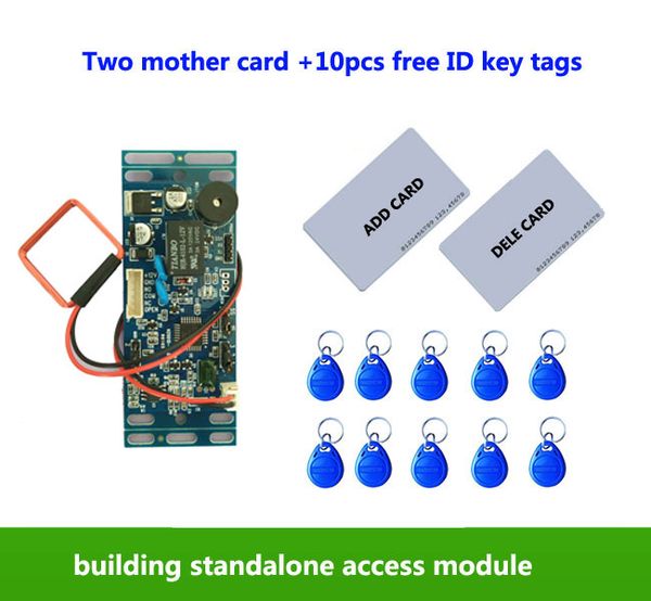 

rfid em/id embedded door access control intercom access control lift with 2pcs mother card 10pcs em key fob min:1pcs