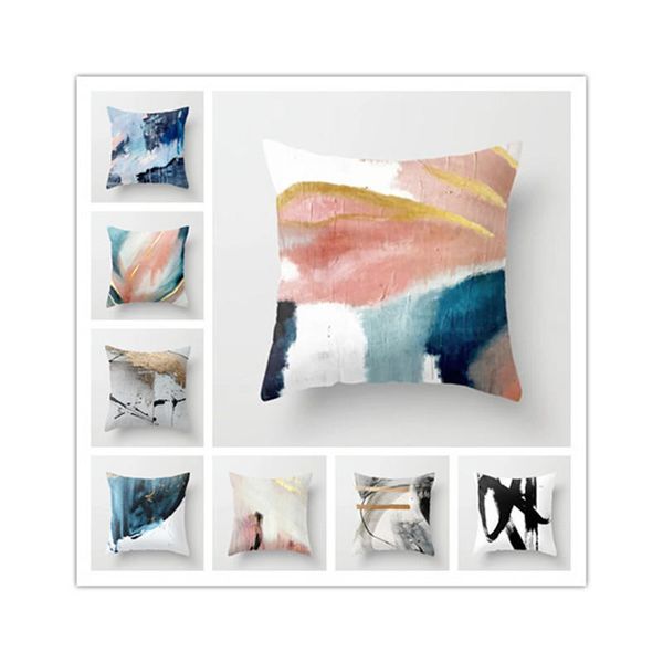 

abstract painting pattern throw pillow case square cushion covers home sofa living room decorative 45x45cm