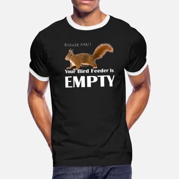 

funny squirrel excuse me bird feeder product t shirt men fit cotton size s-3xl solid color fit funny spring letters shirt