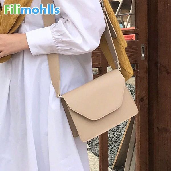 

new arrive 2020 women pu leather shoulder bags girls brief flap women's casual messenger bags crossbody s2115