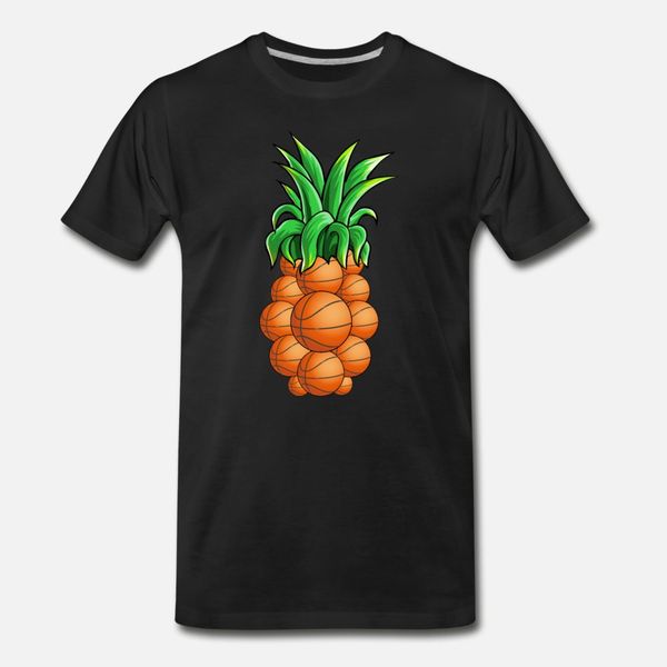 

basketball pineapple t shirt men custom 100% cotton s-3xl leisure loose fashion spring autumn unique shirt