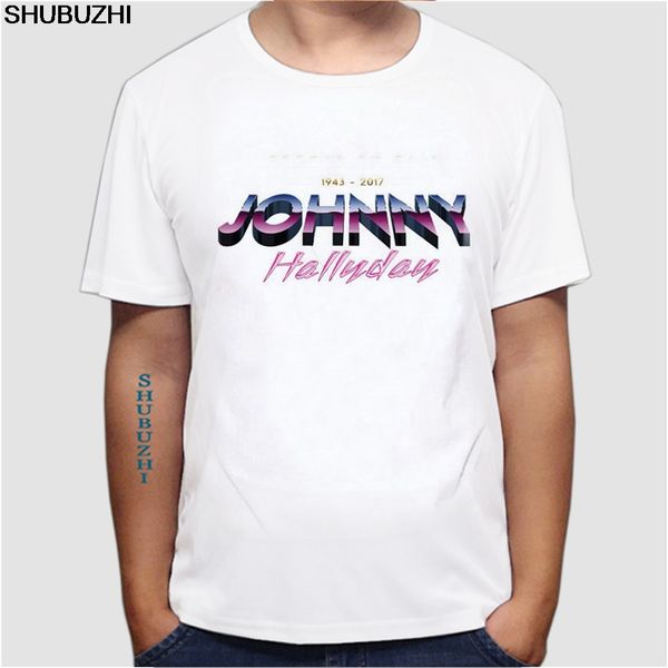 

t shirt wholesale funny men o-neck johnny hallyday gang ce que je sais 4xl 5xl short-sleeve t shirt euro size