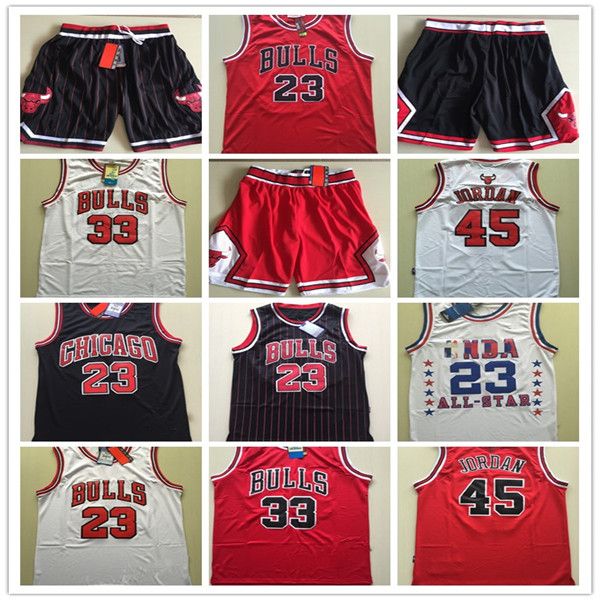 

men bulls chicago 23 mj 45 valentine 91 rodman high school dennis michael denzel jersey college basketball city jerseys, Black