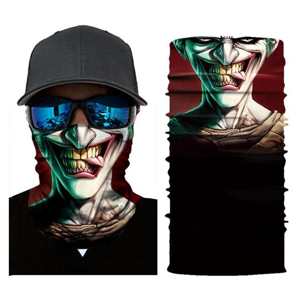 

nem stylish skull cycling scarf windproof bandana scarf outdoor hiking motorcycle neck head protector riding face cover, Black