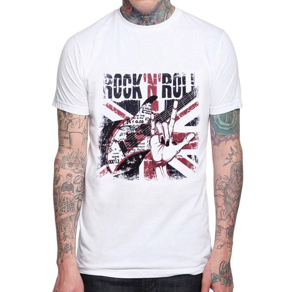 

heavy metal rock and roll t-shirt men t shirt 100% cotton white man t shirts o-neck mens tee shirt homme us size xs - xxxl