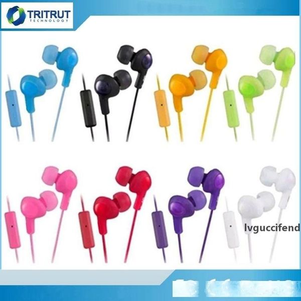

gumy ha fr6 gummy headphone earbuds 3.5mm mini in-earphone ha-fr6 gumy plus with mic for smart android phone with retail package mq100